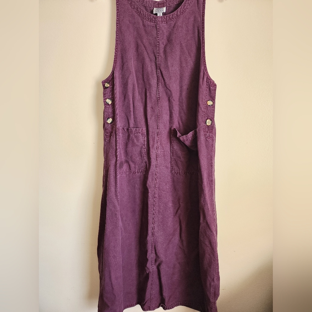 Purple Sleeveless Button-Down Dress - Picture 1 of 5